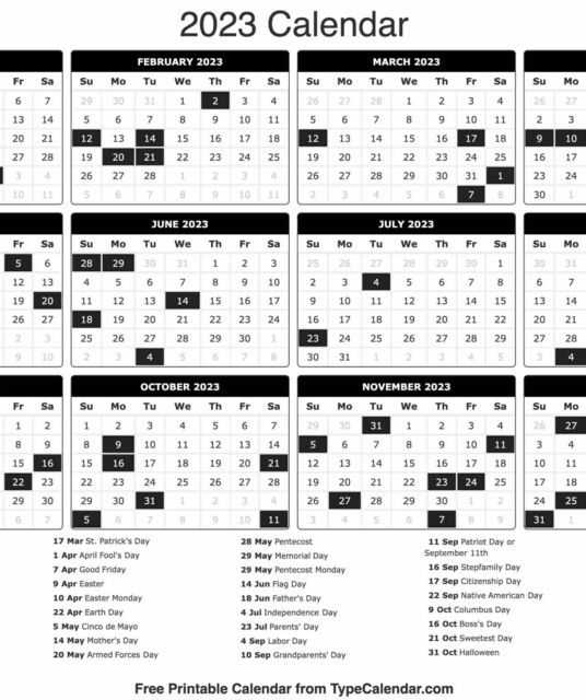 avatar 2023 Calendar